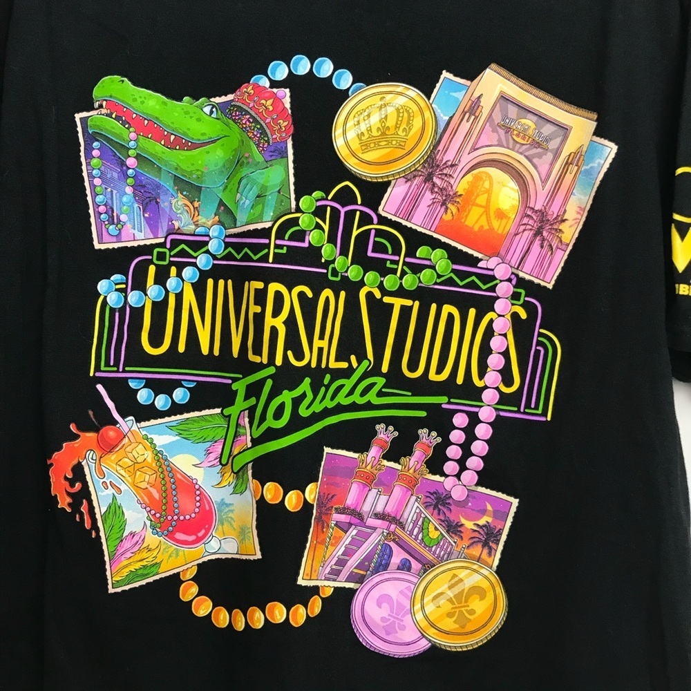 UNIVERSAL STUDIOS Florida UO Team Member Black T SHIRT Size XL  100% Cotton - Picture 3 of 5